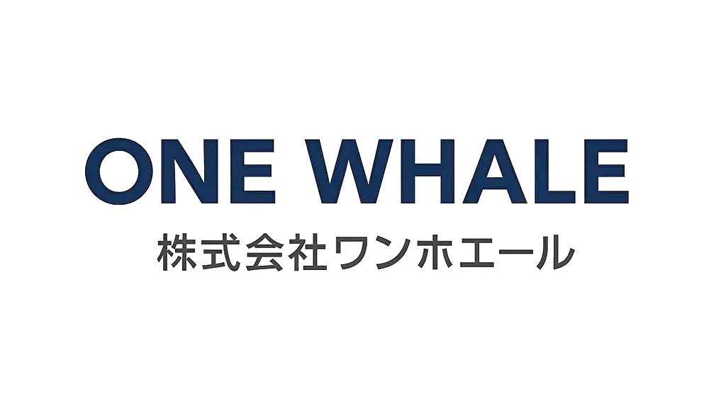 ワンホエール　ロゴ